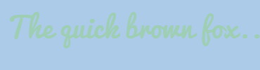 Image with Font Color 9ECEB4 and Background Color ACCBE8